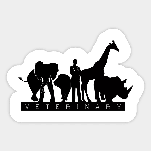 Profession T-Shirt Veterinary Sticker by nuruldewis